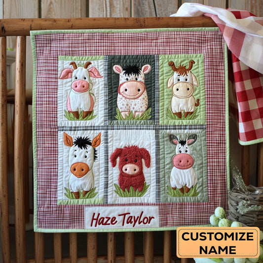 Hayfield Gang WN2407041CL Personalized Baby Quilt