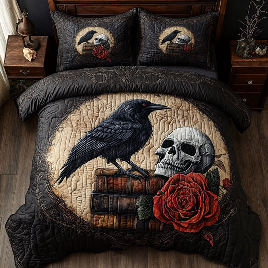 Raven Skull CW0901027CL Duvet Cover Set