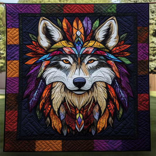 Wolf Native American LT1509063CL Quilt