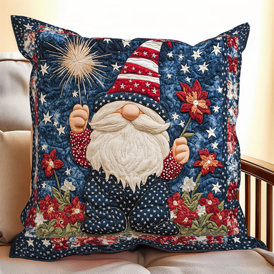 Lovely Gnome WX1306076CL Quilt Pillow Case