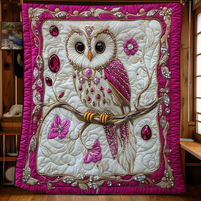 Royal Pink Owl WY3103052CL Quilt