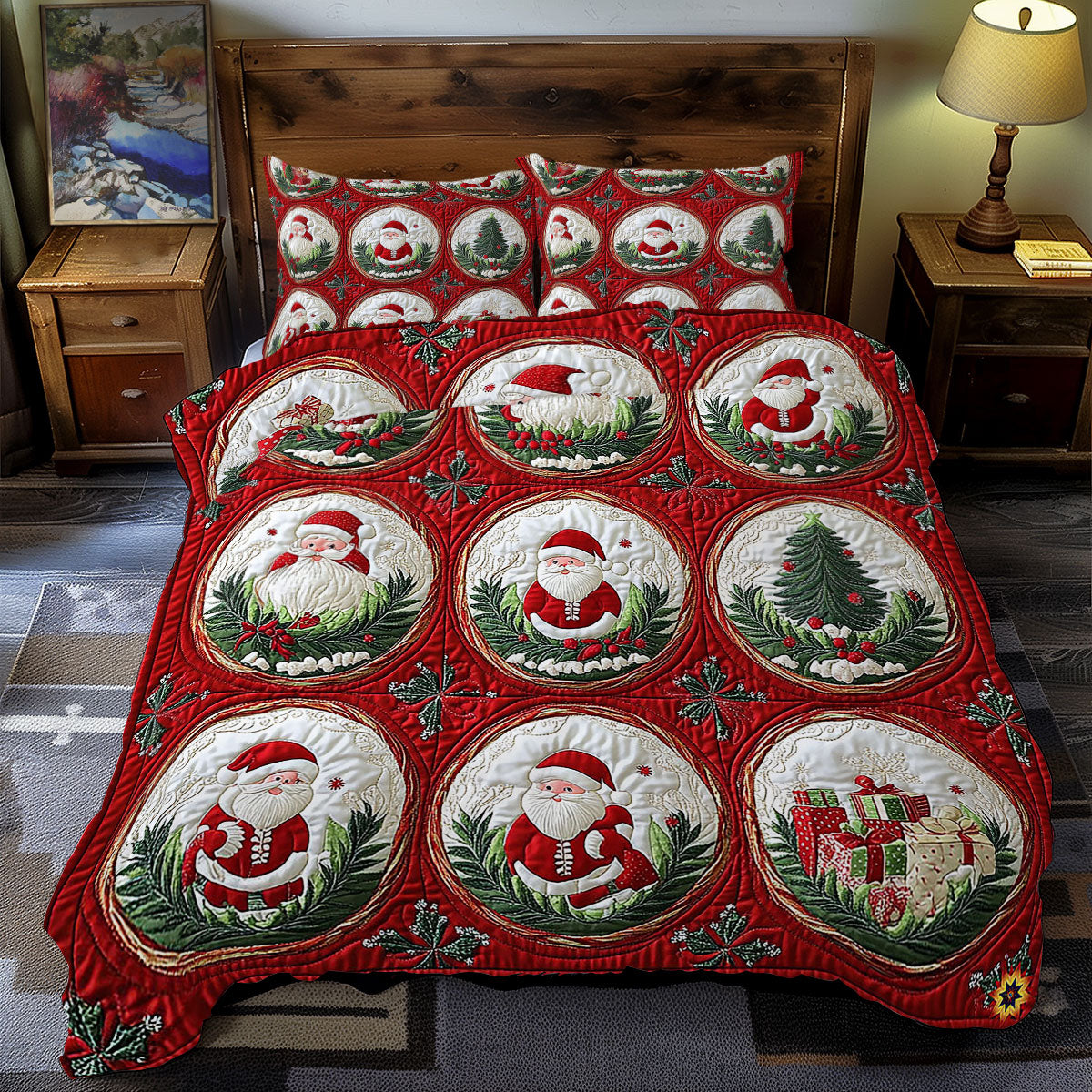 Santa Bauble WY1212051CL Duvet Cover Set