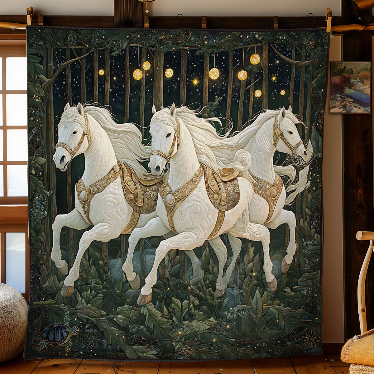 Winter Horse Run WN0512002CL Quilt