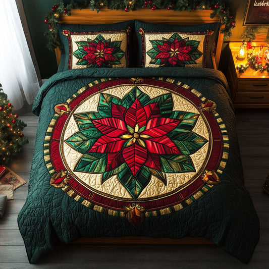 Majestic Poinsettia CW0512049CL Duvet Cover Set