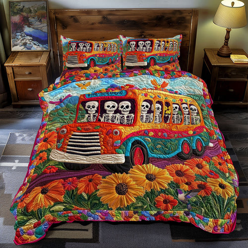 Bus Of Skeleton WY1312034CL Duvet Cover Set