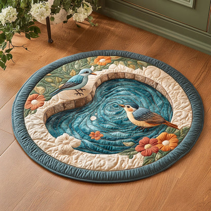 Ripples And Petals CP0306013CL Quilted Round Mat