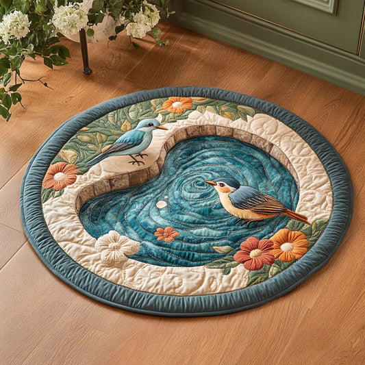 Ripples And Petals CP0306013CL Quilted Round Mat