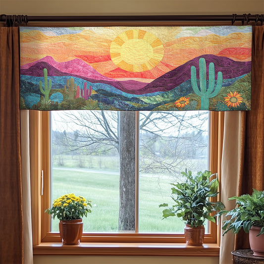 Sunshine Cactus WX2003111CL Quilted Valance