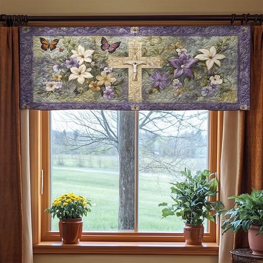Graceful Cross WN2003023CL Quilted Valance