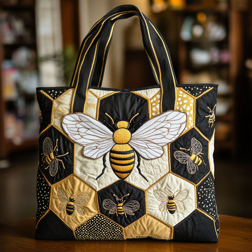 Golden Hive CW2509009CL Quilted Tote Bag
