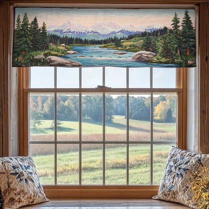 Peaceful River WX1405033CL Quilted Valance