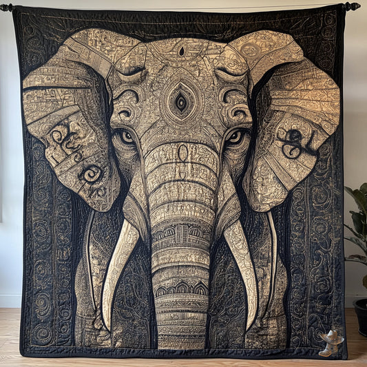 Elephant Into The Wild WU2410016CL Quilt