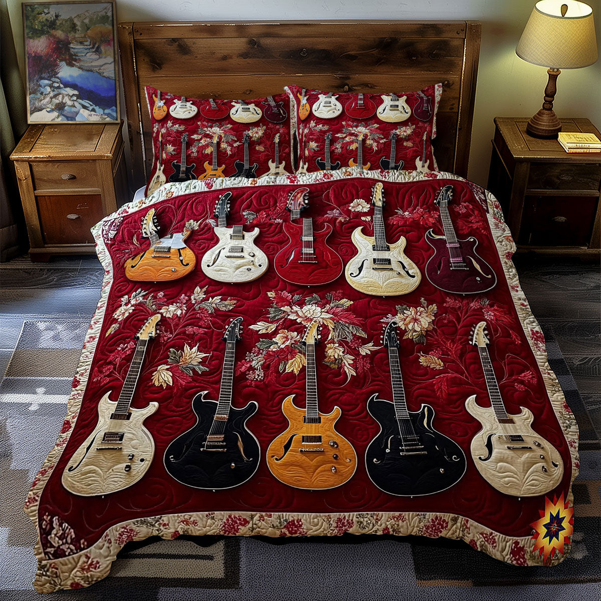 Collection Of Guitar WY1012059CL Duvet Cover Set