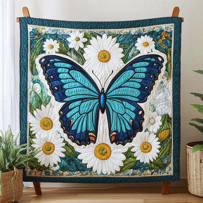 Blooming Blue Butterfly CW0701004CL Quilt