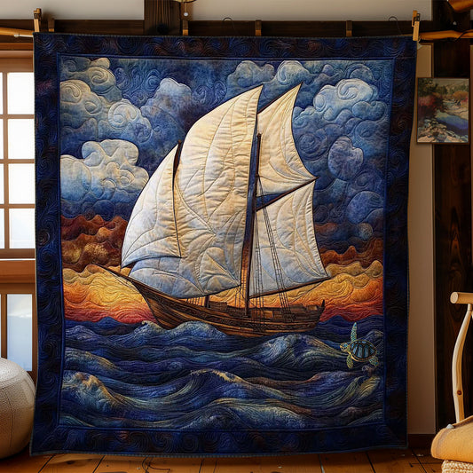 Serene Sailboat WN1211071CL Quilt