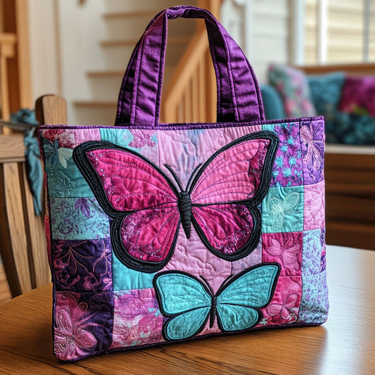 Patchwork Wings CP2509017CL Quilted Tote Bag