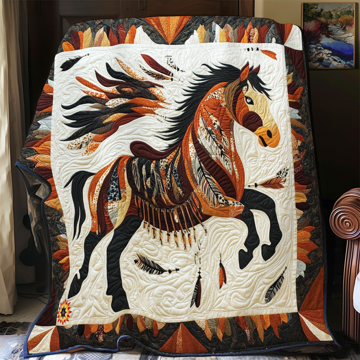 Horse Pattern YR2712044CL Quilt
