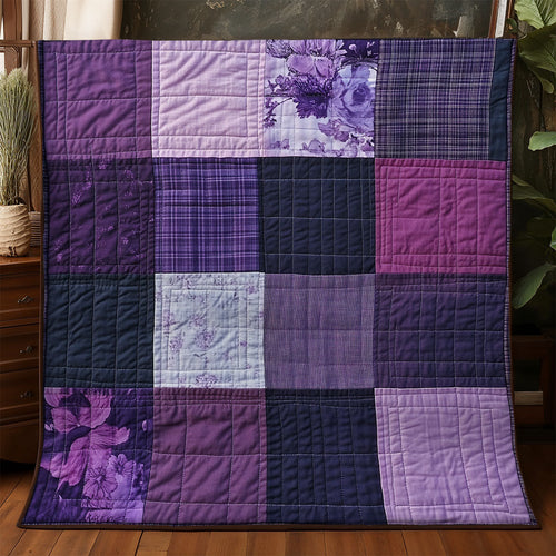 Purple Patchwork WX1906035CL Quilt