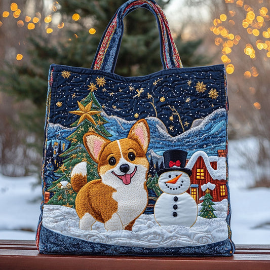 Starbright Snowman WN0511095CL Quilted Tote Bag