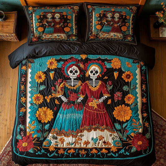 Golden Skeletons WN0608009CL Duvet Cover Set