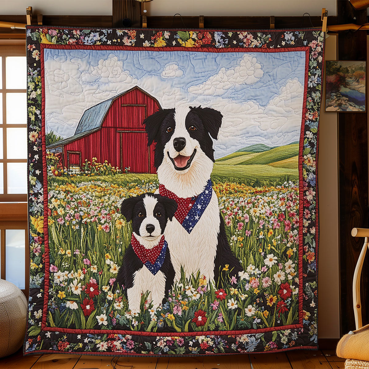 Border Collie Daydream WN2807019CL Quilt