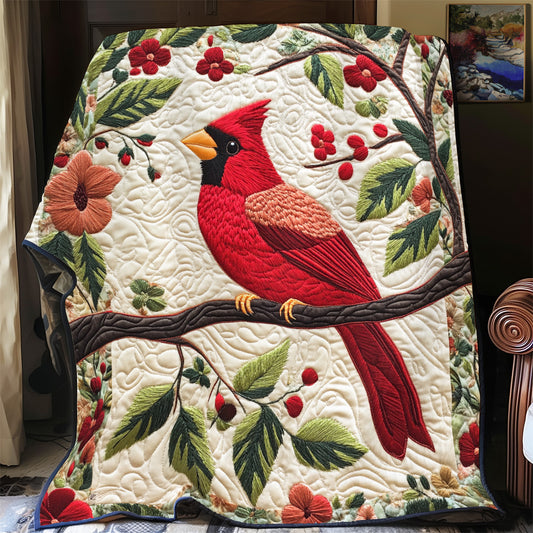 Radiant Cardinal Garden YR0701041CL Quilt