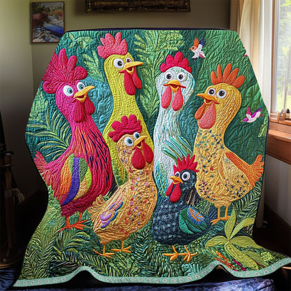 Cheerful Chicken WX2512004CL Quilt