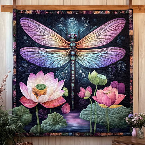 Dragonfly Lotus KL2111006CL Quilt