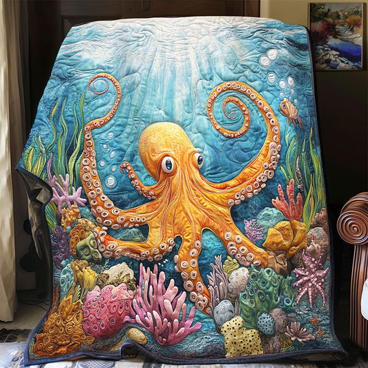 Coral Octopus WX0406013CL Quilt