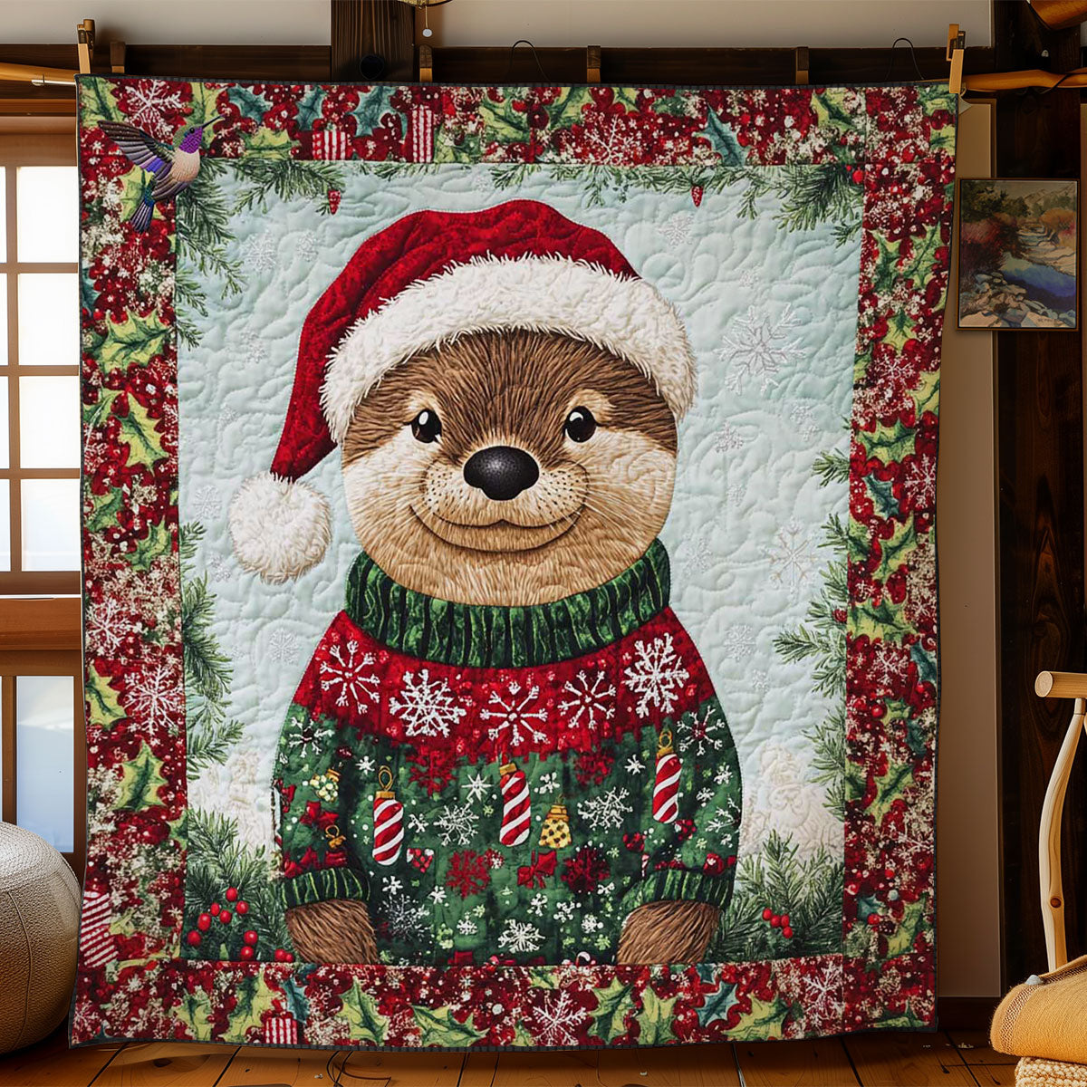 Otter Claus Cuties WN2012011CL Quilt