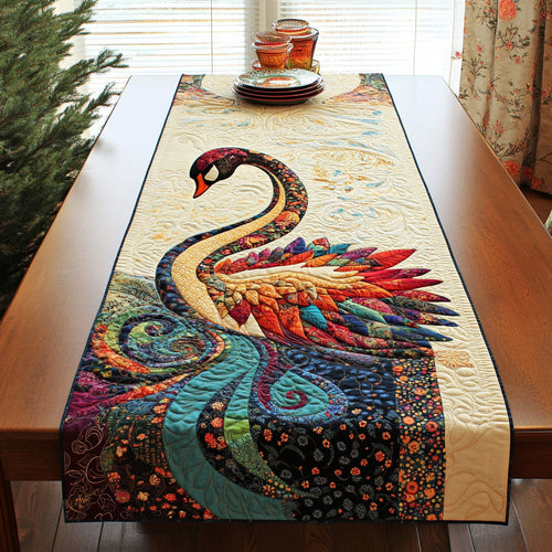 Dancing Feathers WJ2310307CL Quilted Table Runner