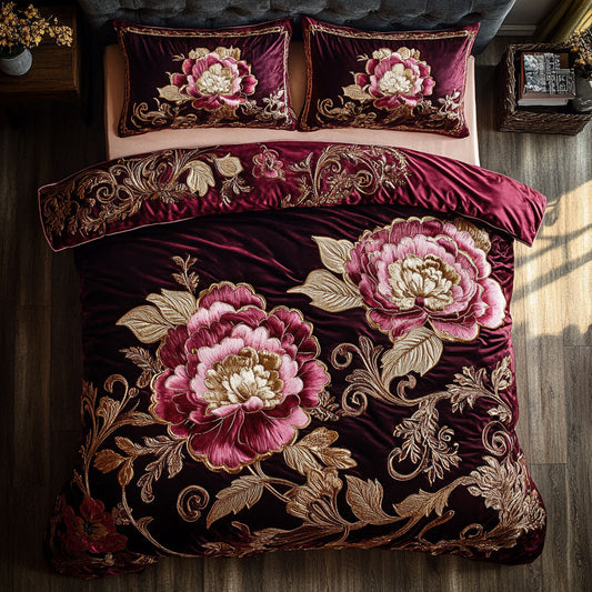 Velvet Night Peony CW2509041CL Duvet Cover Set