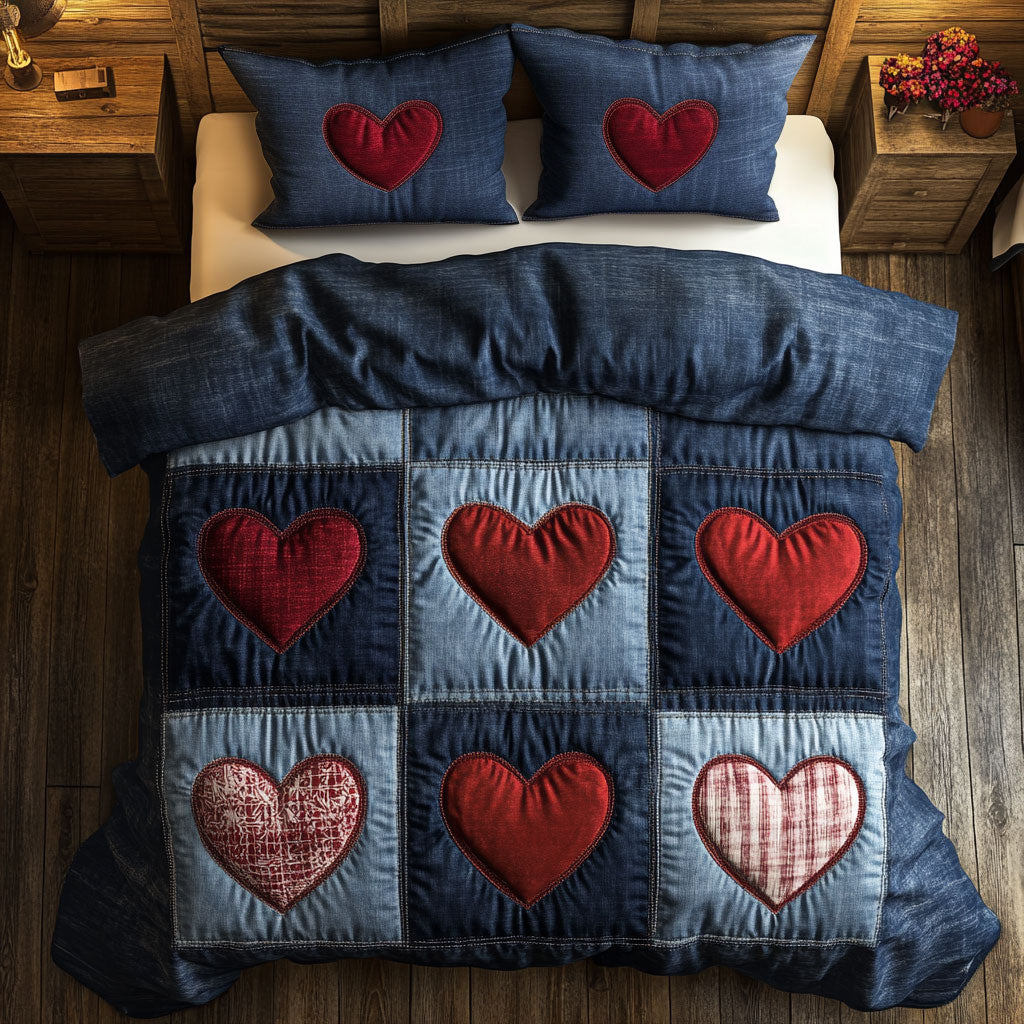 Denim Heart CW1501026CL Duvet Cover Set
