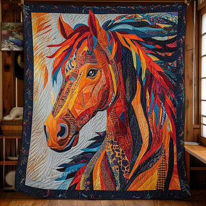 Horse Native American CW2504044CL Quilt