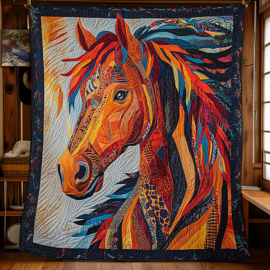 Horse Native American CW2504044CL Quilt