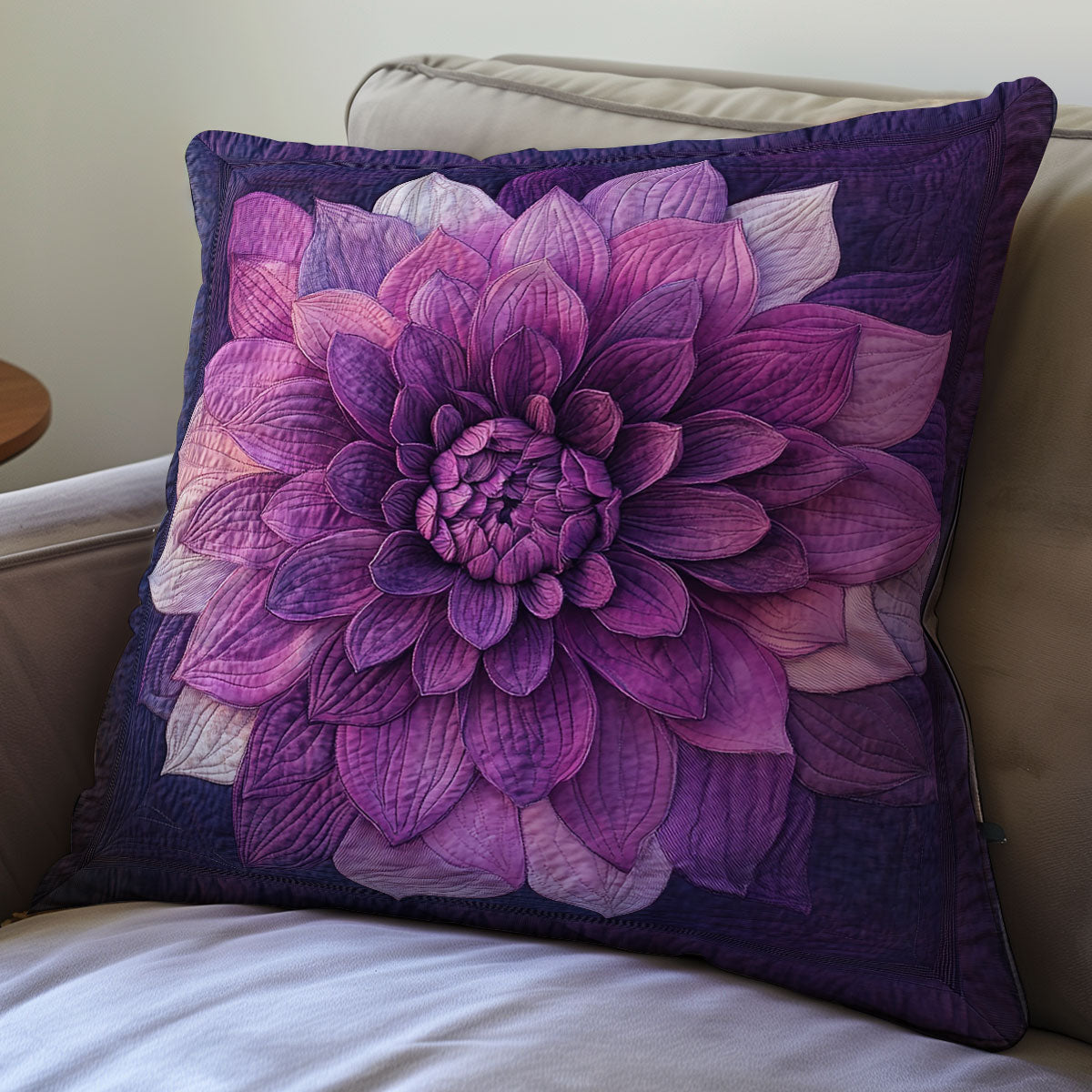 Purple Bloom WX0601136CLv Quilt Pillow Case