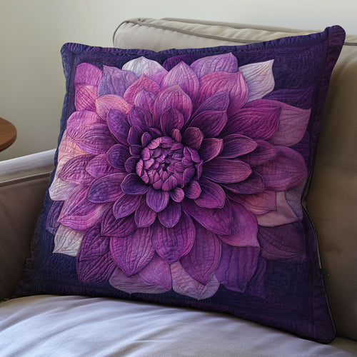 Purple Bloom WX0601136CLv Quilt Pillow Case