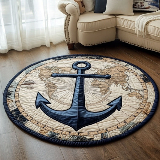 Ocean Voyager CP0110049CL Quilted Round Mat