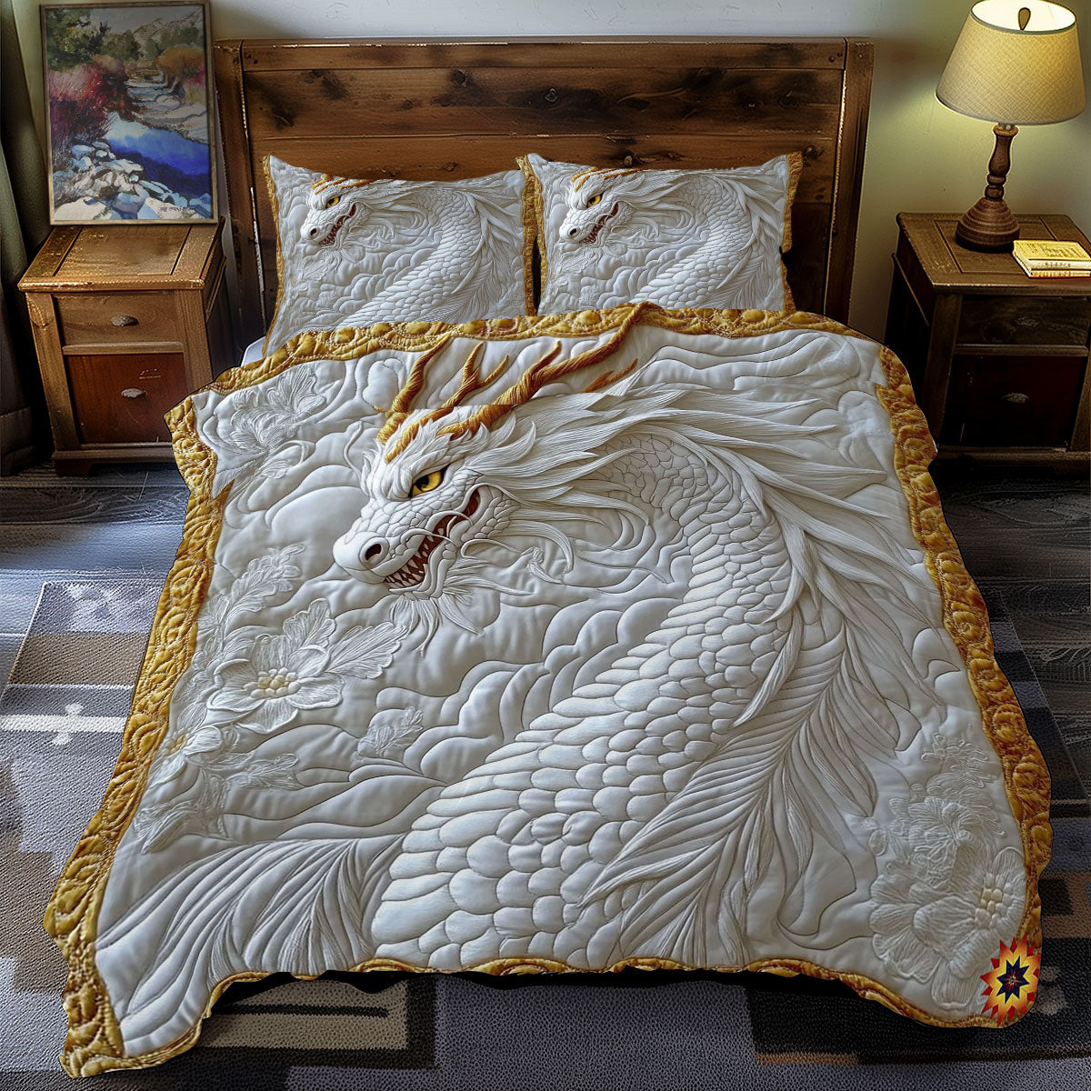 White Dragon WY09120069CL Duvet Cover Set