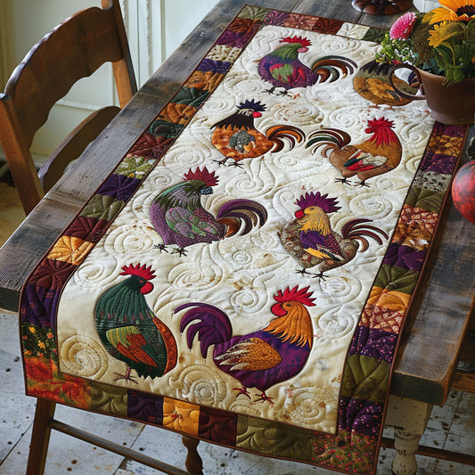 Chicken Lover CP2105021CL Quilted Table Runner