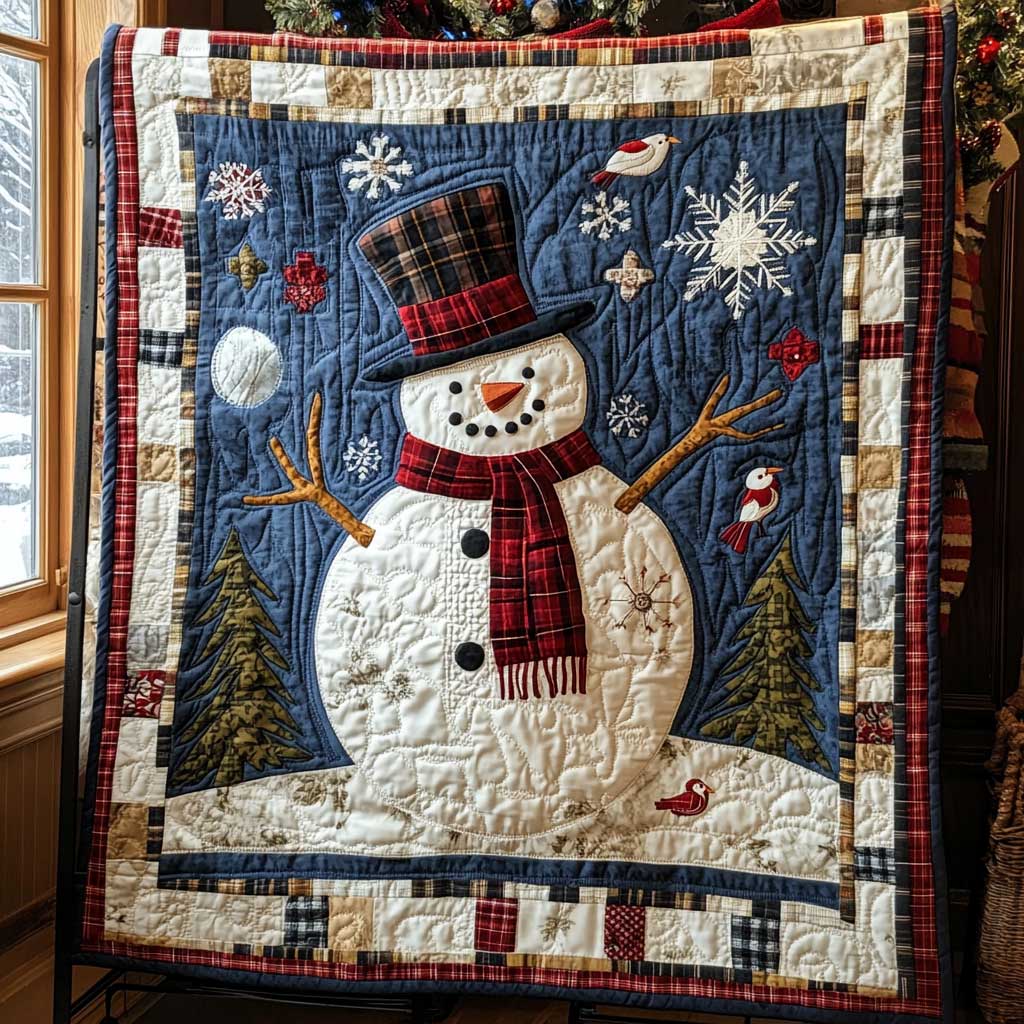 Snowman Christmas Festive WP2911012CL Quilt