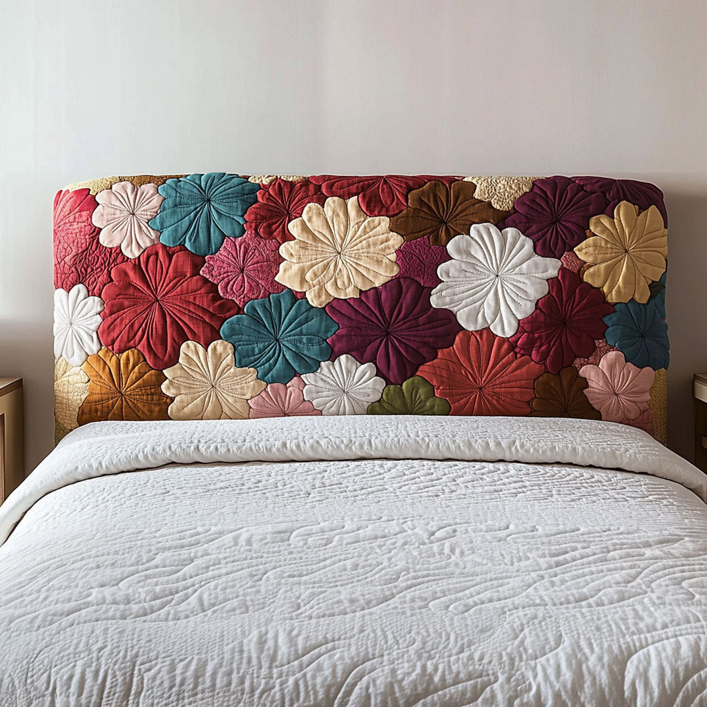 Blooming Flowers QA1912009CL Quilted Headboard Slipcover