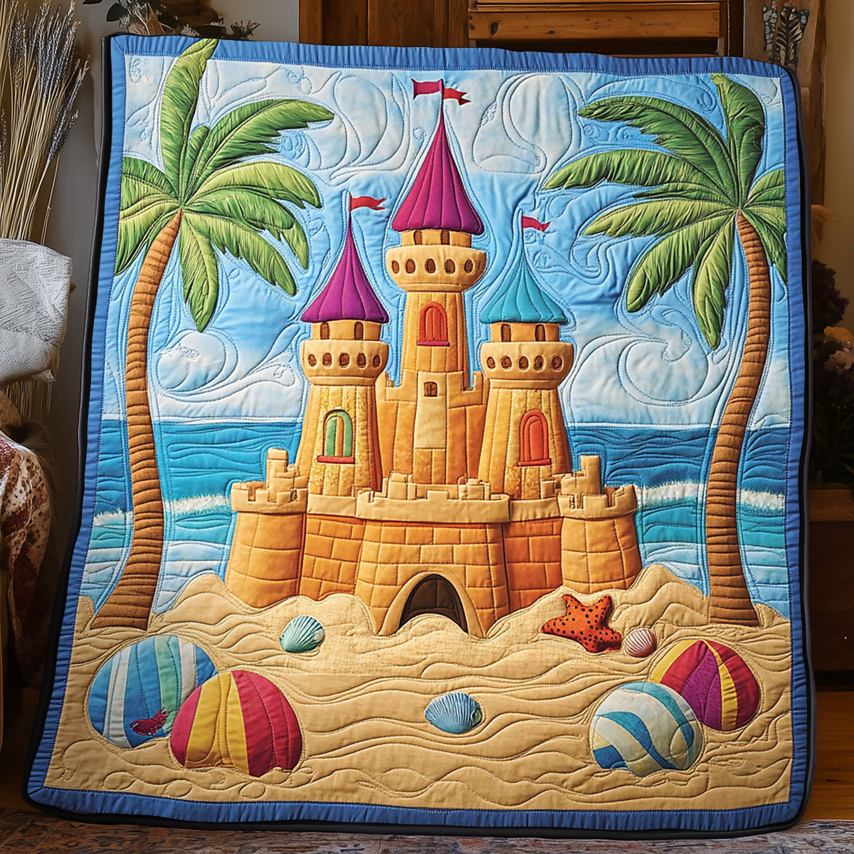Sand Castle WJ1904008CL Quilt