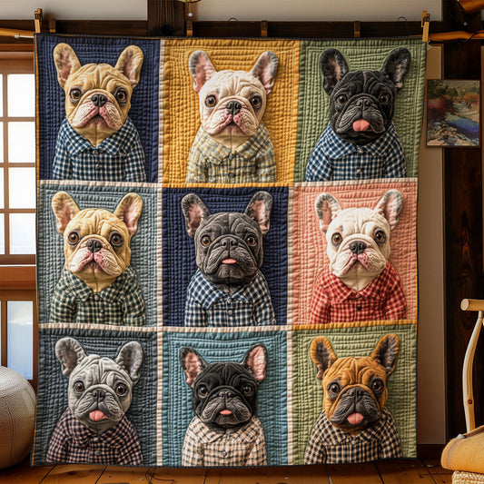 Cute Bulldog YR100810005CL Quilt