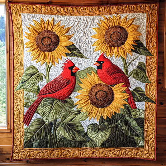 Cardinal Sunflower CW0407014CL Quilt