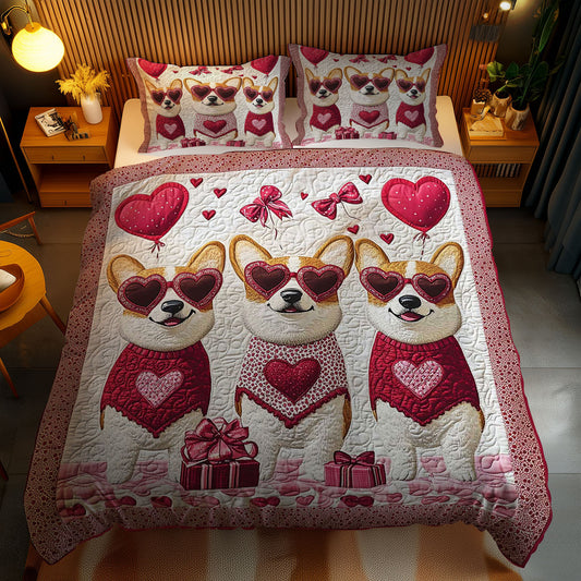 Corgi Heart Parade WN3112051CL Duvet Cover Set