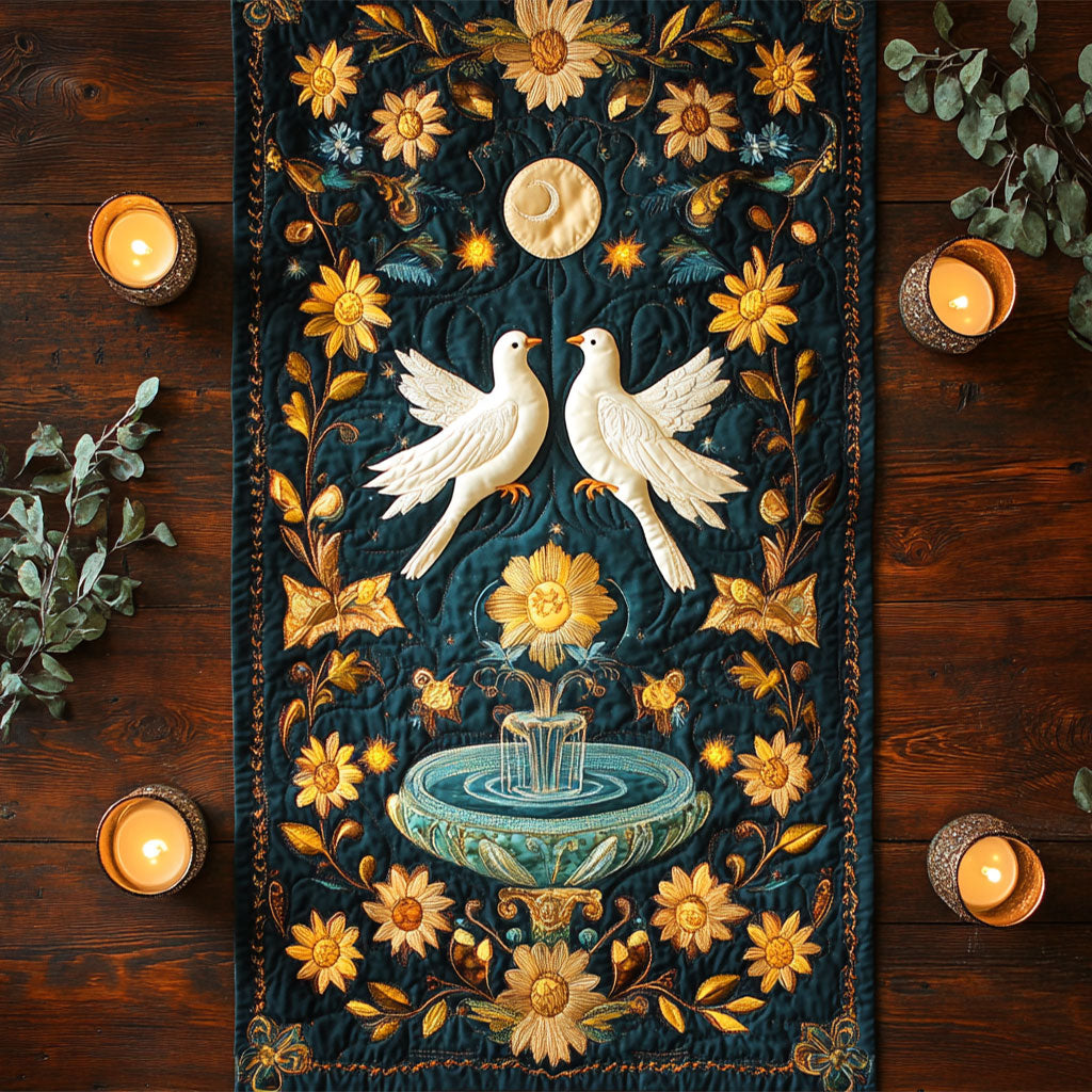 Tranquil Spirit CM1305011CL Quilted Table Runner