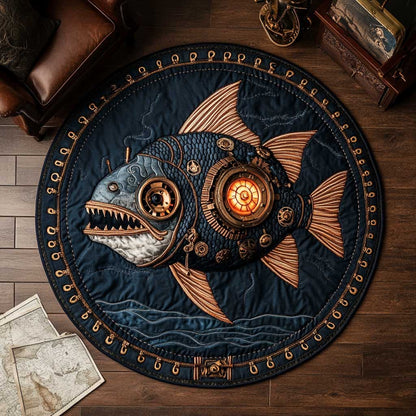 Steampunk Leviathan WN2103018CL Quilted Round Mat