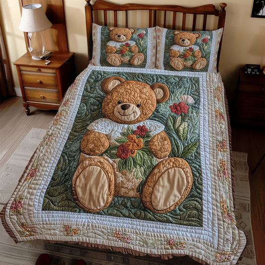 Cute Teddy Bear WX1012041CL Duvet Cover Set