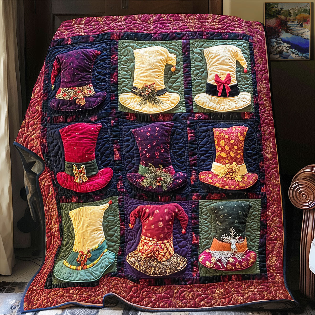 Jolly Hats WY1207035CL Quilt